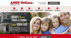 Desktop Screenshot of andyoncallfranchising.com