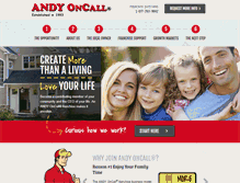 Tablet Screenshot of andyoncallfranchising.com